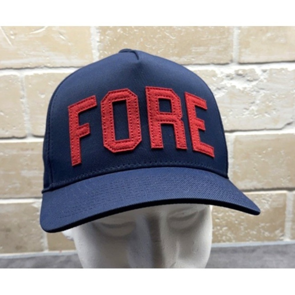 GFore hat cap 110 flexfit Tech snapback "FORE" Blue Breathable